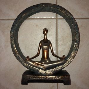 Modern Yoga Girl statue